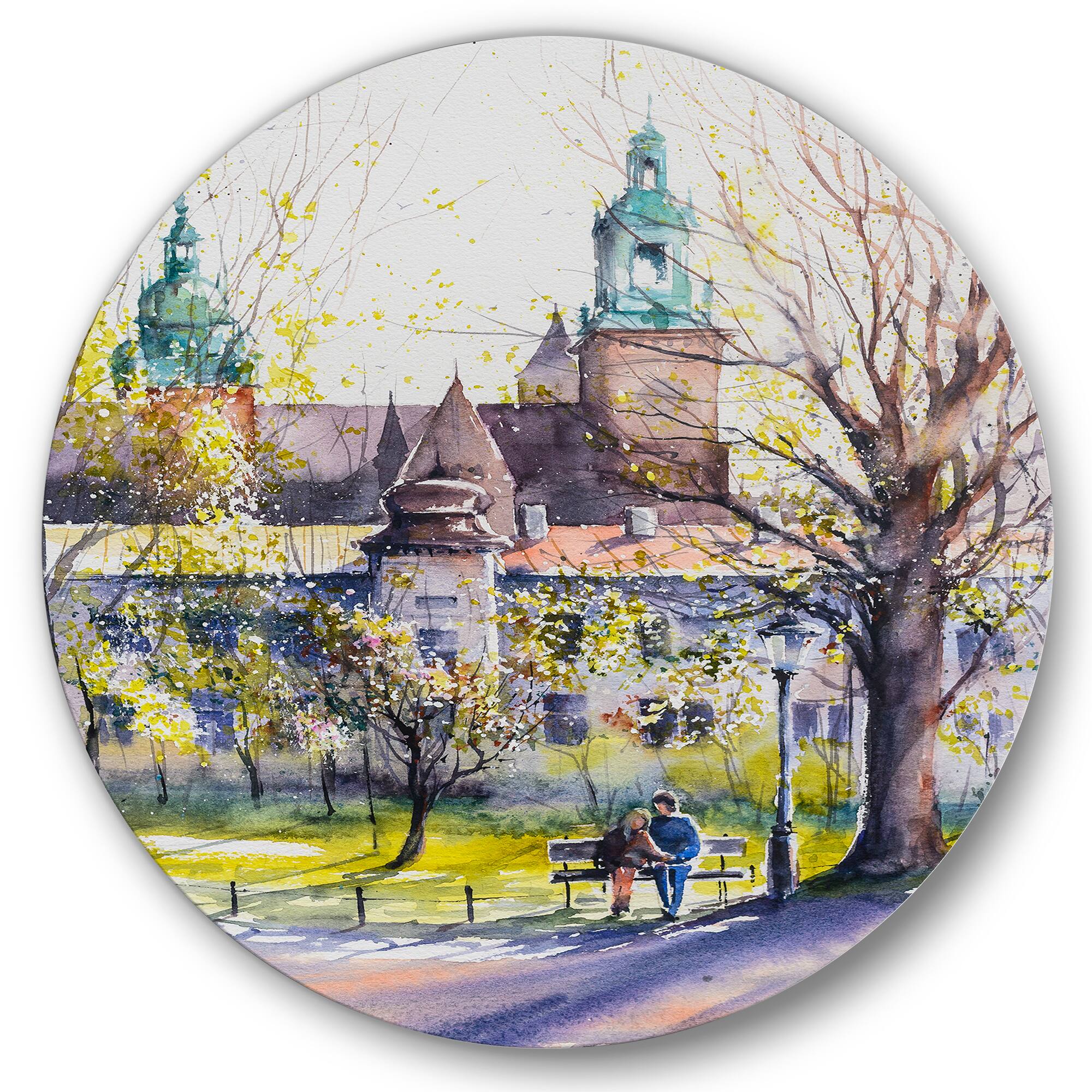 Designart - Castel Through The Trees of The Park